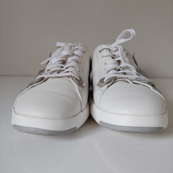 Cole Haan Grandpro Tennis Leather Sneakers  White Size 10.5 - Picture 7 of 15